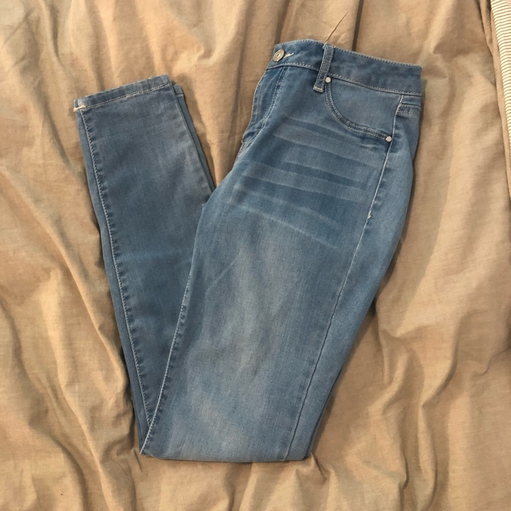 Skinny jeans light wash